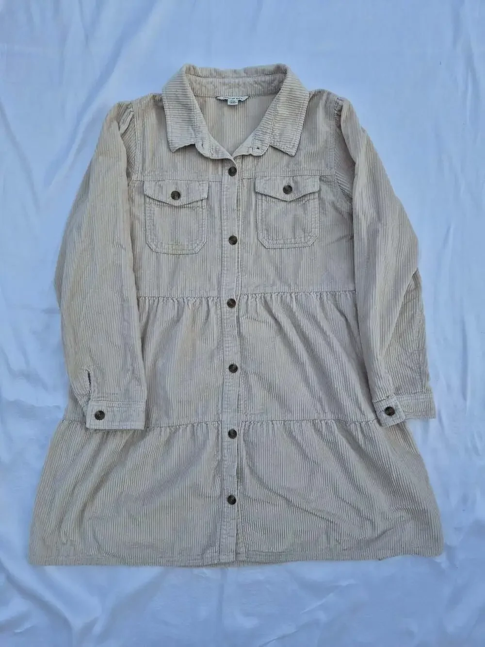 American Eagle Corduroy Button-Up Dress